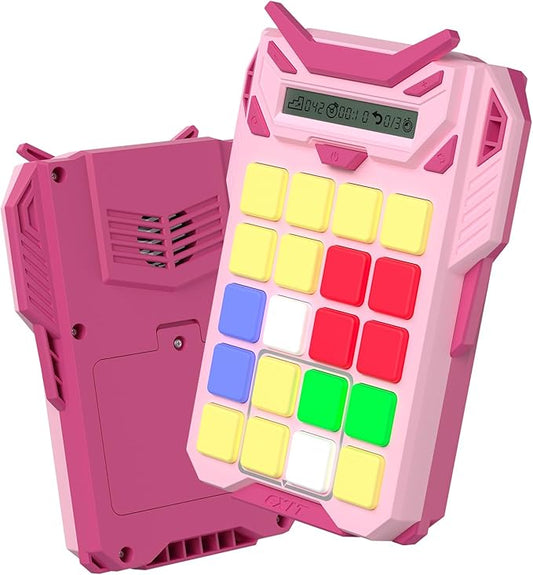 Logical Super Slide Puzzle, Hand Held Travel Games for Kids and Adults, Brain Teaser Toys Road Trip Activities for Boys and Girls, Birthday Easter Basket Stuffers (Pink)