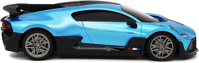 CMJ RC Cars Bugatti Divo Blue Remote Control Radio Car 1:24 Officially Licensed 1:24 Scale Working Lights 2.4Ghz