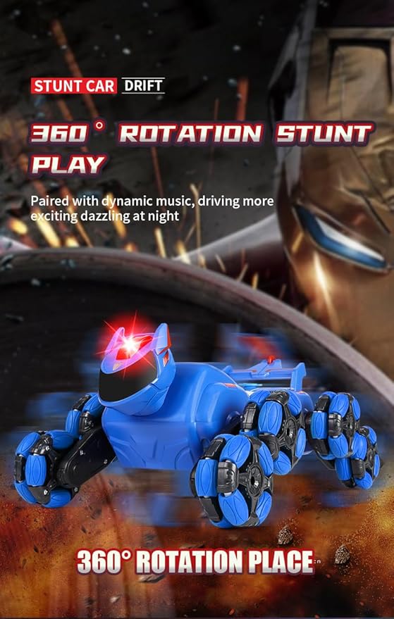 ATHLERIA 8WD Gesture Sensing Rc Stunt Car Toys for Boy Age 8-13,Hand Remote Control Cars,Coolest Christmas Birthday Present Ideas for Boys Girls Kids Teens Age 8 9 10 11 12 13+ Year