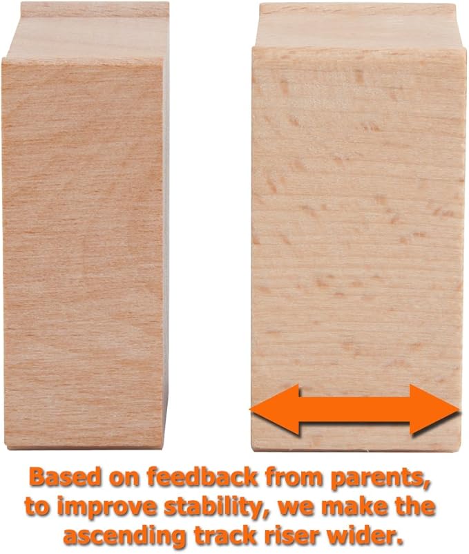 Toys 110 Pcs Wooden Train Track Expansion Pack Compatible with Thomas Wooden Train, Brio, Thomas The Tank Engine