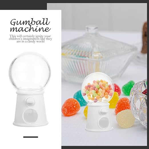 60 Pcs Mini Gumball Machines - Colorful Candy Dispenser for Weddings, Birthdays, and Party Favors, Creative Cake Decor