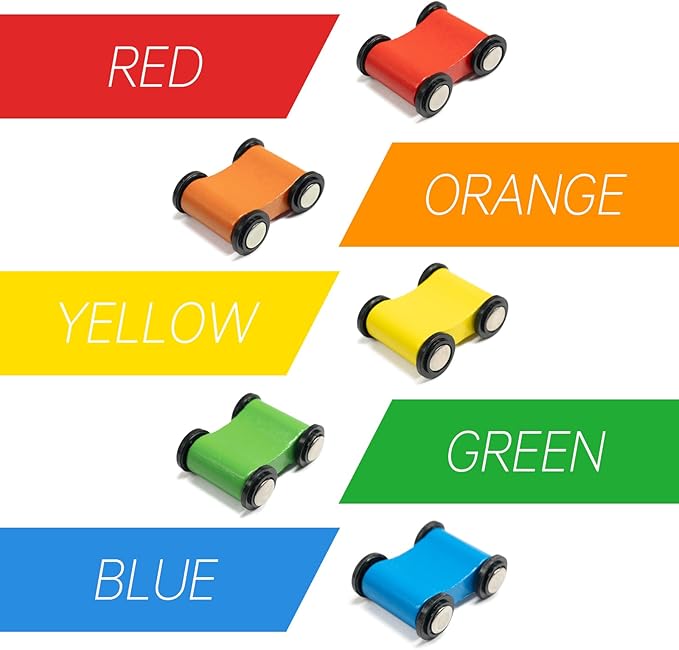 WOOD CITY Toddler Toys for 1 2 3 Years Old, Wooden Car Ramp Racer Toy Vehicle Set with 5/7 Mini Cars & Race Tracks, Montessori Toys Craft Gift for Toddlers Boys and Girls (ramp Racer-5 Layers)