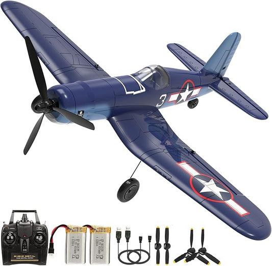 4CH RC Plane, P51D RC Airplane with 3 Modes High Speed Engine, Remote Control Airplane with Xpilot Stabilization System & Aerobatic, Remote Control Plane Gift for Kids & Adults