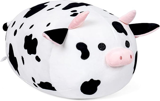 Wepop Cow Stuffed Animal Plush Toys, 20 in Cute Cow Plush Throw Pillows Soft & Cuddly Plushies Dolls Gifts for Boys Girls