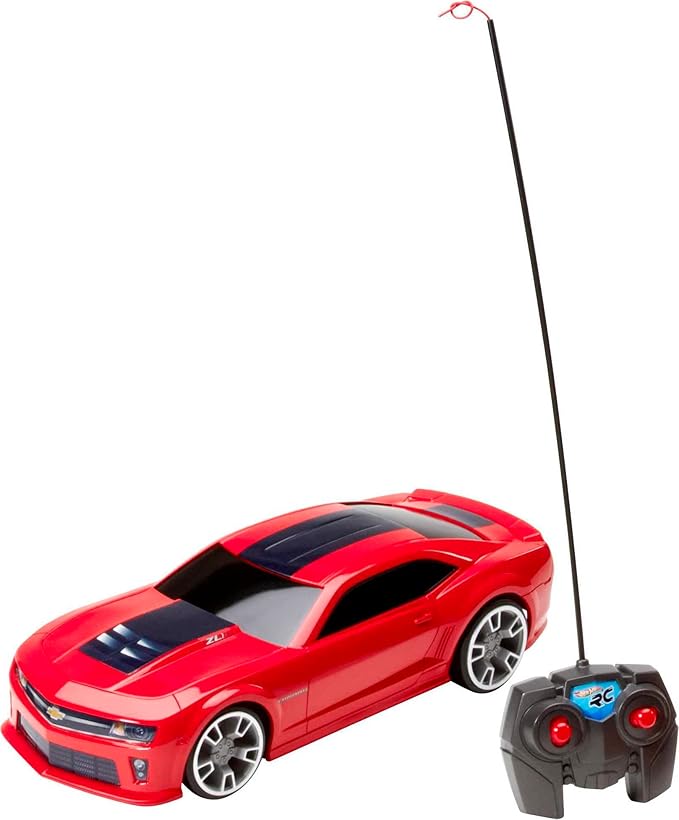 Hot Wheels RC Red ZL1 Camaro, Full-Function Remote-Control Toy Car, High-Performance Engine, 2.4 GHz with Range of 65ft