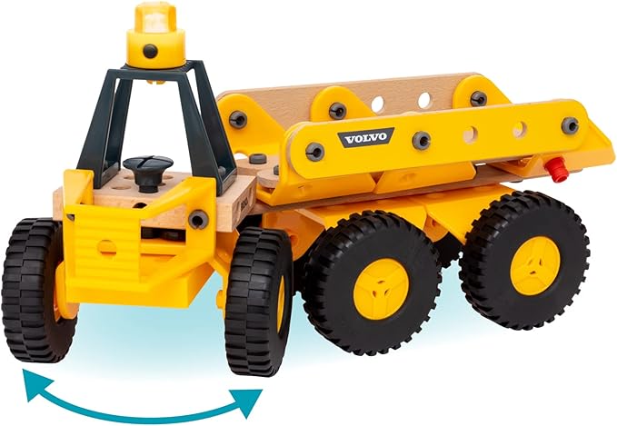 BRIO Builder - 34599 Volvo Hauler | Educational Construction Toy for Kids Age 3 Years Up