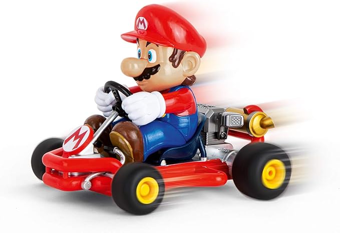 Carrera 200989 RC Official Licensed Kart Pipe Kart Mario 1:18 Scale 2.4 Ghz Remote Radio Control Car with Rechargeable LiFePO4 Battery - Kids Toys Boys/Girls