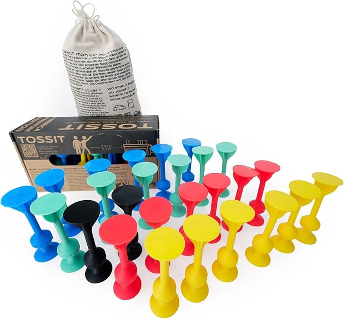 TOSSIT Game Suction Cup Darts, Toss Game Perfect Family and Party, Silicone Throwing Game for Backyard, Indoor and Outdoor Fun