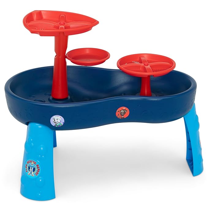 PAW Patrol Water Table by Delta Children | 3-Tier Water Table with 11-Piece Toy Set, Blue