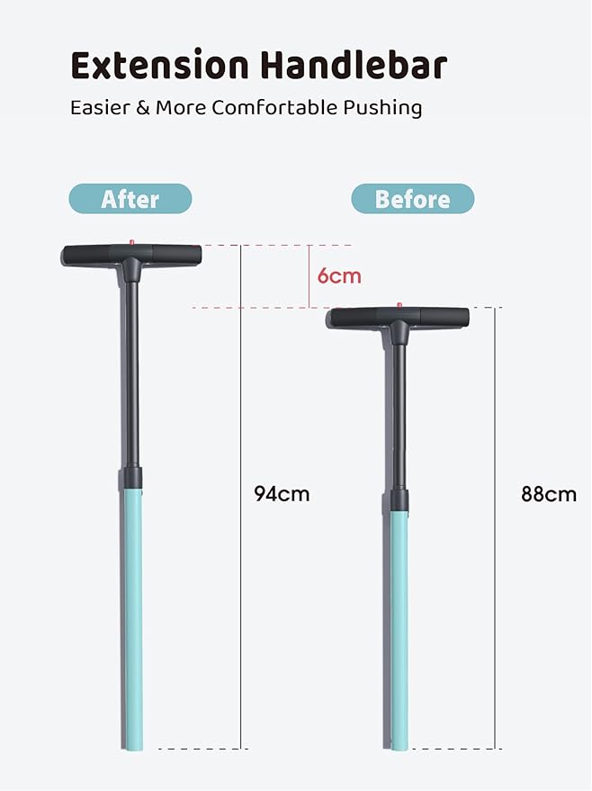 newyoo TR008 Toddler Push Tricycle, Toddler Bike for 1-3 Years Olds, Birthday Gift for Boys and Girls, 5 in 1 Balance Bike with Handle, Kids Trike with Safe Bar, Green