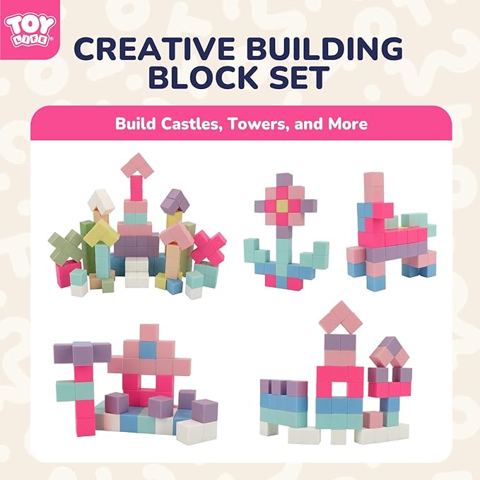 TOY Life 104 Pcs Magnetic Blocks for Kids Ages 3-5, Magnet Building Blocks for Toddlers, Magnetic Blocks for Kids Ages 4-8 Girls & Boys, Educational Learning Building Toys for Age 3 4 5 6 7 8-12