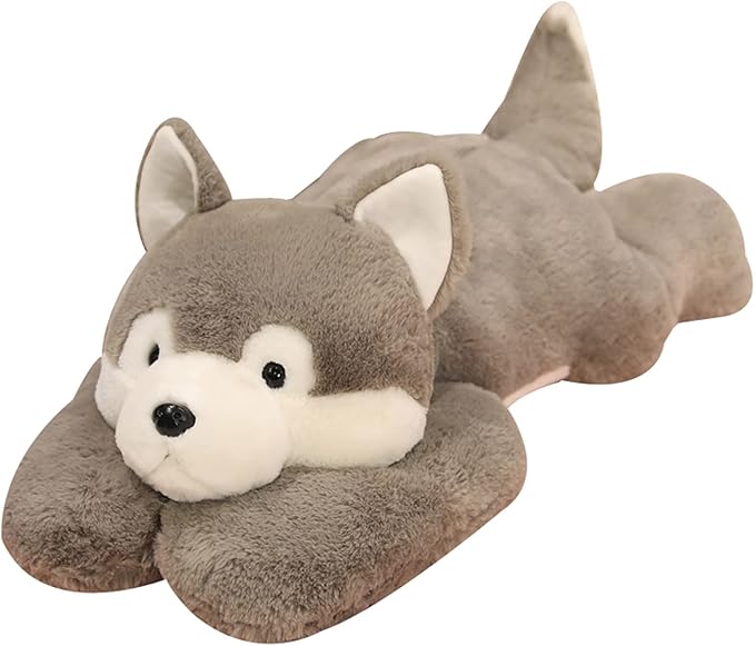 Weighted Stuffed Animals, Weighted Husky Stuffed Animal Toy Cute Husky Plush Pillow for Adults Boys Girls, 11.8in