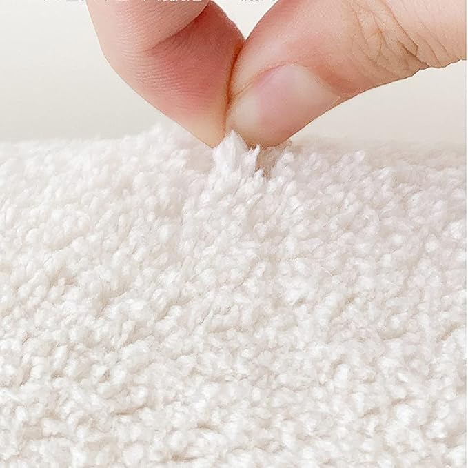 Poowe Round Kids Playroom Rug - Soft Alphabet Nursery Rug for Bedroom-Playtime Collection,Learning & Game Carpet for Classroom,Best Shower Gift for Infant Toddlers (Round 47.2", Words Bear)