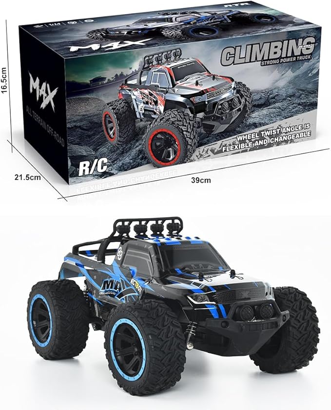 1:14 RC Car, Hobby RC Car, 36 KPH High-Speed 4WD RC Truck, 2.4 GHz Remote Control Car, All-Terrain Electric Vehicle, Off-Road Vehicle Boy Girls Birthday Toy for Kids, TDLORRC002B