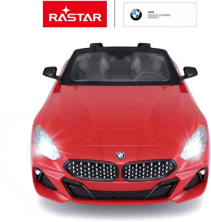 RASTAR BMW RC Car, 1/14 Scale BMW Z4 Roadster New Version Remote Control Car, Convertible Toy Car – Red / 2.4Ghz