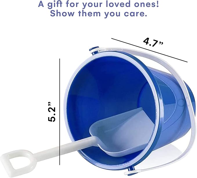 12-Piece Sand Toy Set - Top Race Durable & Imaginative Beach Play Kit with Colorful Buckets & White Shovels. Perfect for Kids Ages 3-5, Outdoor Parties, Outdoor Fun Gift for Young Beach Enthusiasts