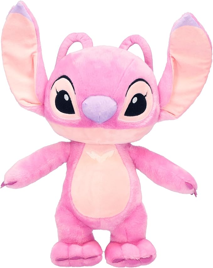 KIDS PREFERRED Disney Baby Lilo & Stitch Angel Soft Huggable Stuffed Animal Cute Plush Toy for Toddler Boys and Girls, Gift for Kids, Pink Angel 15 Inches