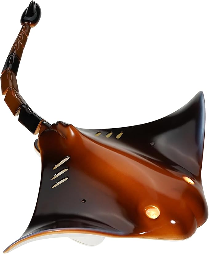 VEVOR Remote Control Manta Ray Toy, 2.4GHz High Simulation Robot RC Shark Stingray Fish Toys with Light, RC Boat Bathtub Summer Swimming Pool Toys for 6+ Year Old Boys and Girls