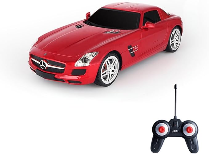 Vinie Remote Control Car for Boys, RC Cars Mercedes Benz SLS, 1:24 Scale Officially Licensed Kids Toys, Drift Car with Cool Led Lights, 4 5 6 7 8 9 10 11 12 Year Old Boy Birthday Gift (Red)