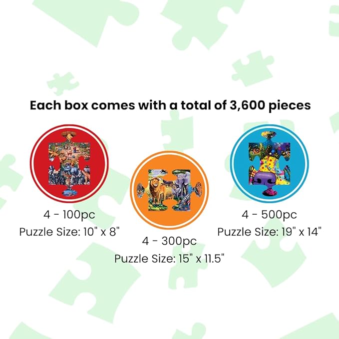 MasterPieces - Jigsaw Puzzle 12-Pack Bundle Set, Folk Art by Artist Alan Giana, Family Fun for Adults and Kids