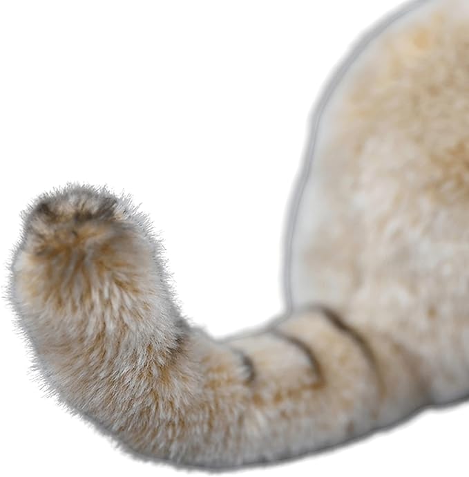 FRANKIEZHOU Realistic Sand Cat Plush-10,Cat Stuffed Animal for Girls, Soft Dune Cat Stuffed Animal Doll,Girl Toys,Model Gifts for Kids, Baby Gift,Home Decor,Hugging Toy