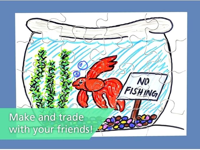 24 Blank Jigsaw Puzzles – 4 x 5.5 Inch, 16 Pieces Each – Hygloss DYI party invites, Perfect for Decorating, Kids' Activities, Arts & Crafts or Party Favors - Puzzle Pieces to Draw On for Crafts