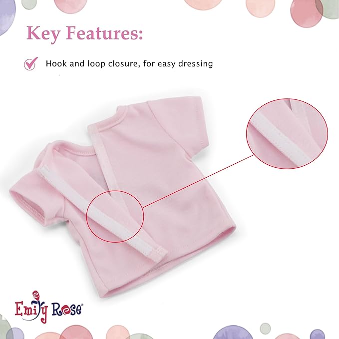 Emily Rose 18-Inch Doll Clothes 5-PC PJ Pajamas Sleepover Outfit & Accessories Set | 18" Doll Pajama Sleep Outfit with Slippers - Includes Pet Koala Toy and Pillow - Ideal Gift Set for Little Girls