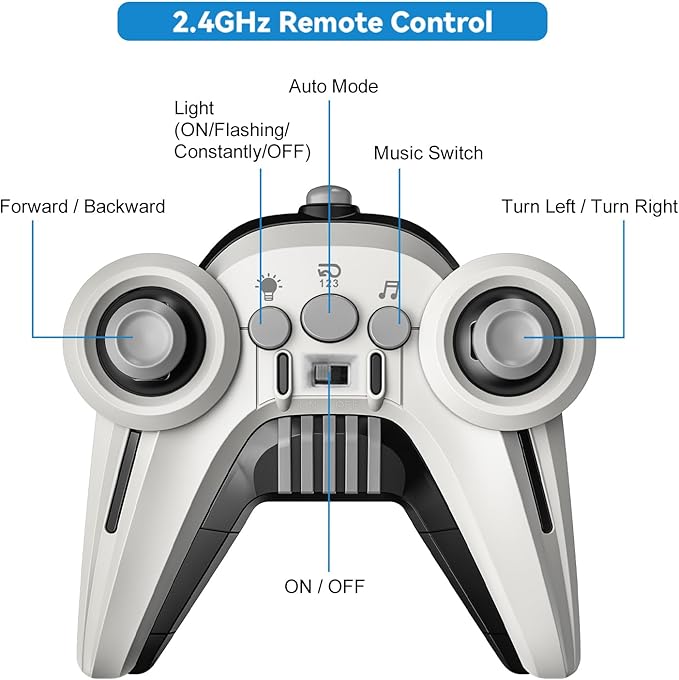 Remote Control Pickup Truck Toy Car, 1:12 Scale Monster Truck Toys with Alloy Shell Lights and Sounds, 4WD All Terrain Off-Road RC Car Boy Kids Toys for Ages 6+, Christmas Birthday Gift