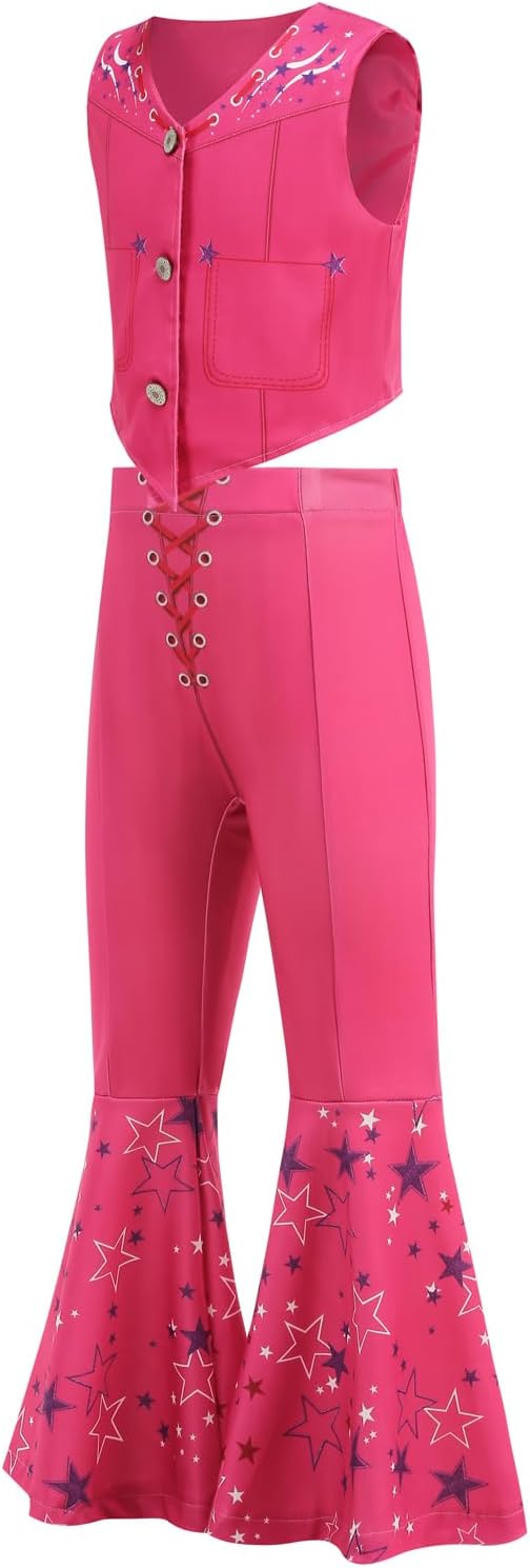 Cowgirl Costume for Girls Dress up from Doll Movie outfit with Accessories