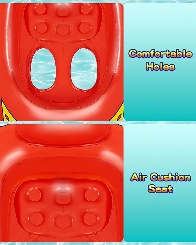 Pool Float Kids with Water Gun Toddler Swimming Toys Ages 3-8 Years Water Party