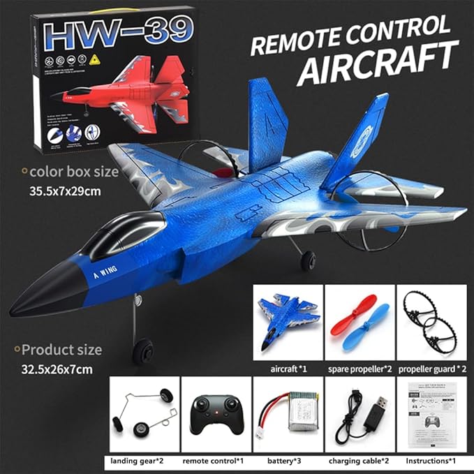 RC Plane, F-35 Jet Plane Remote Control Glider Airplanes,2 Channel 2.4GHZ Remote Control Plane Aircraft,RC Airplane Easy to Fly for Adults Beginners