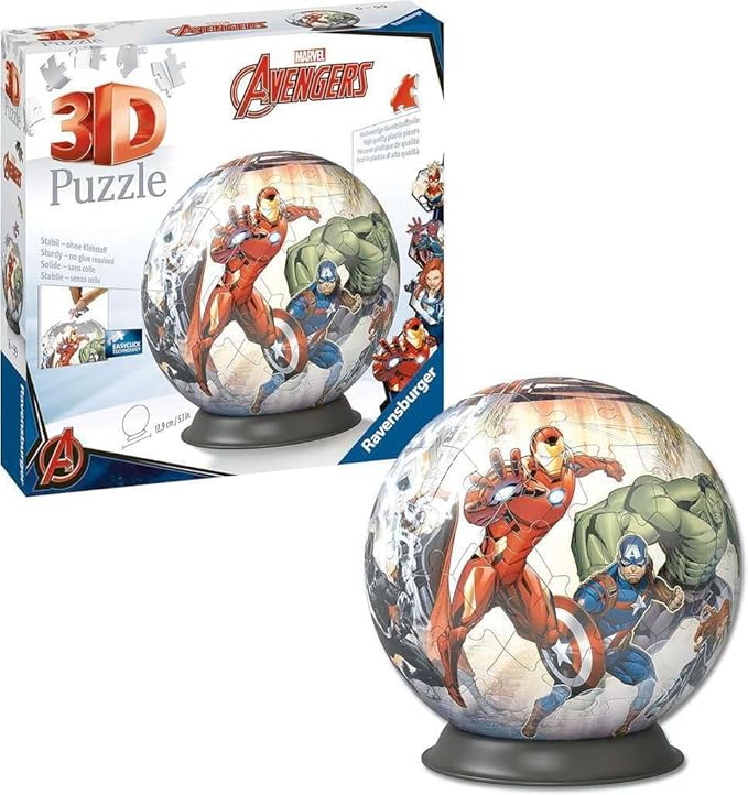 Ravensburger Marvel Avengers 3D Jigsaw Puzzle for Kids Age 6 Years Up - 72 Pieces - No Glue Required