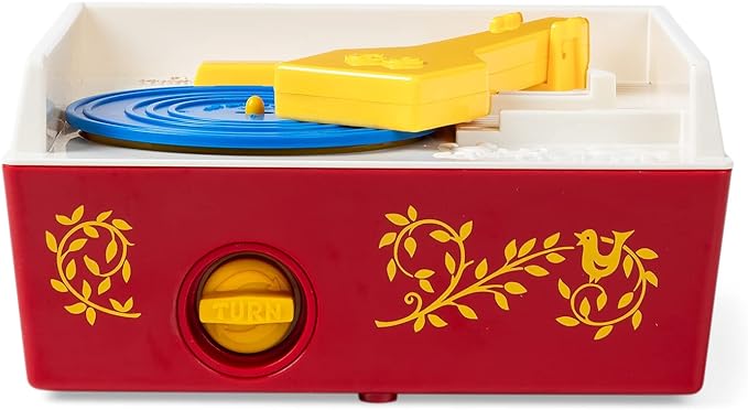 Fisher Price Classics - Record Player - Retro, Tactile Interactive Retro Toy for Kids, Girls, Boys, Toddlers, Baby, Preeschooler, Unisex 18 Months +