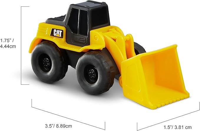 CAT Construction Little Machines 5-Pack – Includes Dump Truck, Front Loader, Bulldozer, Backhoe, and Excavator – 3” Mini Vehicles with Moving Parts – Ideal for Kids Ages 3+
