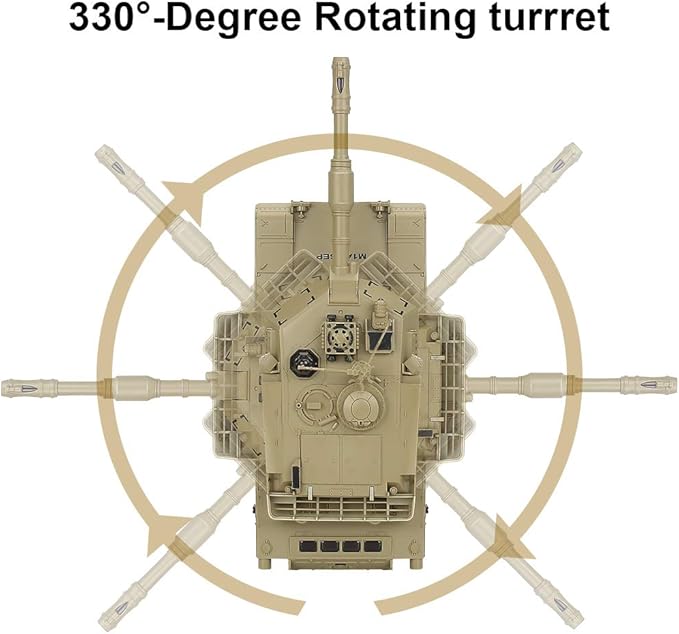 Rc Tanks,1:28 WW2 German Tiger Army Tank Toys for Boys,9 Channels Remote Control Cars with Sound and Light,RC Military Car Toys for Kids Boys Girls (Khaki)