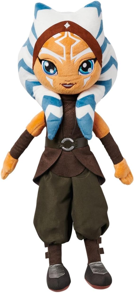 Disney Store Official Princess Plush Doll, Ahsoka from Star Wars: Ahsoka, Medium 14 Inches, Soft Plushy with Embroidered Features, Princess Toys for Girls, Disney Dolls, Stuffed Animals for Girls