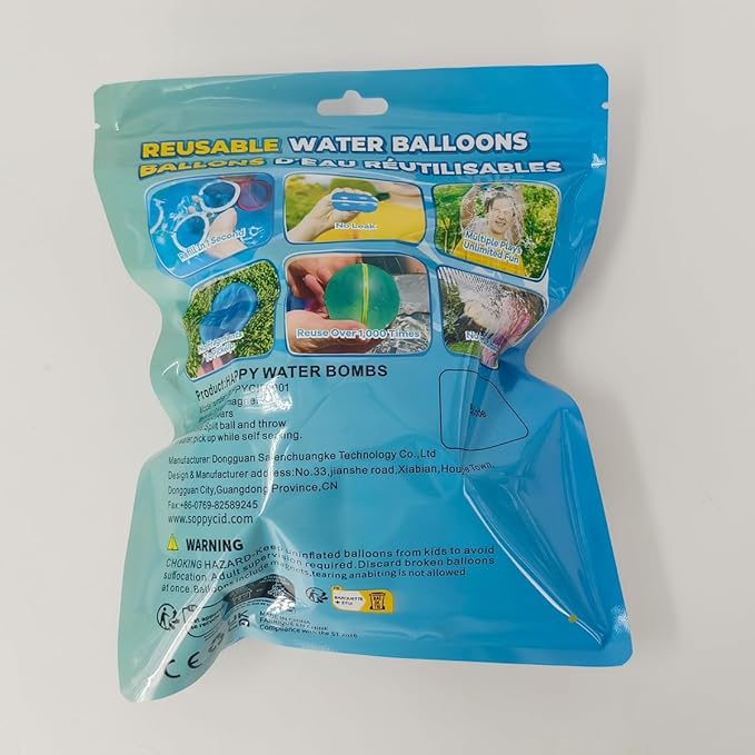 24 PCS Reusable Water Balloons, Refillable Magnetic Water Balls for Outdoor Games, Self Sealing Water Splash Bomb Quick Fill for Summer Fun, Pool Beach Toys for Kids Ages 3-12