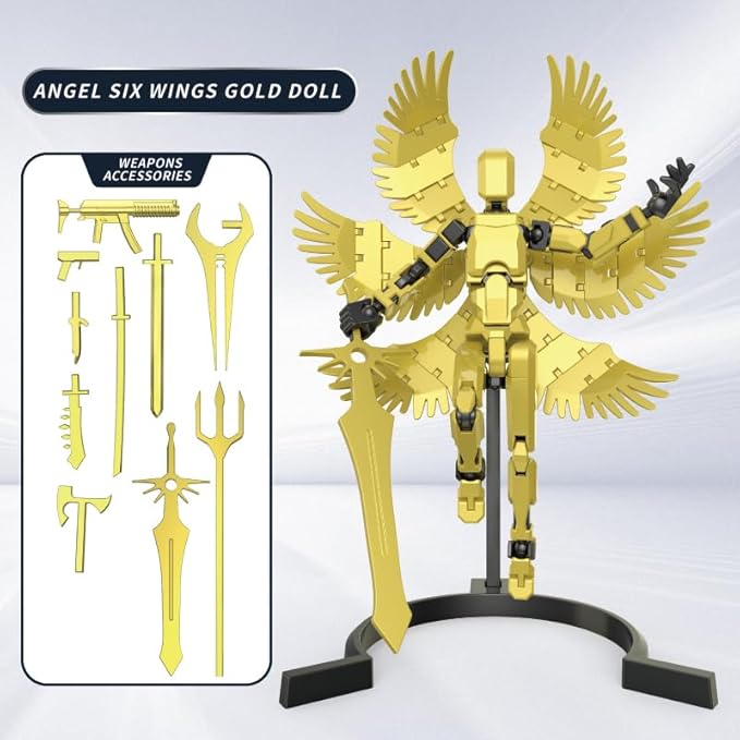 T13 Action Figure Set 5 Pack, Titan 13 Action Figure, Dummy 13 Action Figures, Nova 13 Robot Toy, 3D Printed Lucky T 13 Toy for 6-12 Years Old Kids, Grandson Birthday for Boys