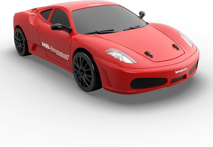 Remote Control Car RC Drift Car 2.4GHz 1:24 Scale 4WD 15KM/H High Speed Model Vehicle with LED Lights Drifting Tire Racing Sport Toy Car for Adults Boys Girls Kids Gift 2Pcs Rechargeable Batteries