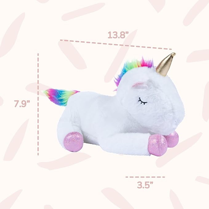 PixieCrush Unicorn Stuffed Animals for Girls, Set of 5 - Mommy with Babies - Magical Giant Stuffed Animal - Enchanting Unicorn with Babies Set - Plush Animals for Kids