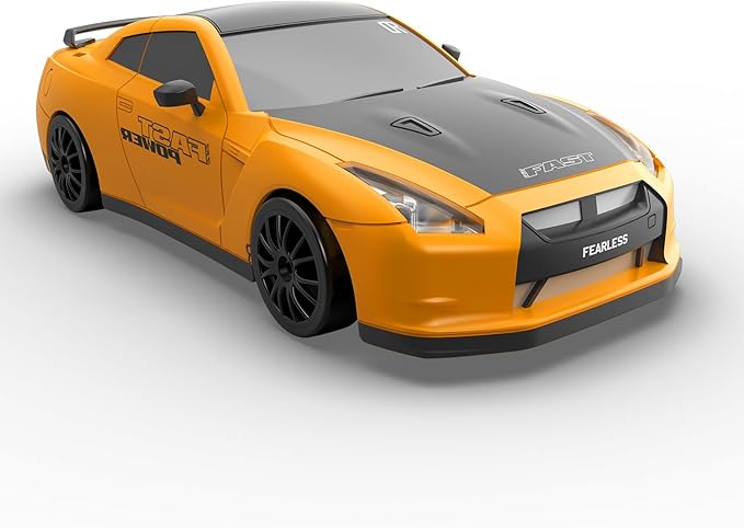 Remote Control Car RC Drift Car 2.4GHz 1:24 Scale 4WD 15KM/H High Speed Model Vehicle with LED Lights Drifting Tire Racing Sport Toy Car for Adults Boys Girls Kids Gift 2Pcs Rechargeable Batteries