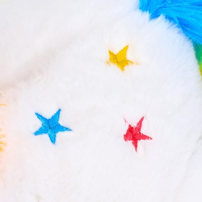 Cuteoy White Unicorn LED Stuffed Animal Light-up Plush Birthday Christmas Plushies Toy Gifts for Kids Toddler Girls, 15"