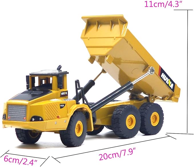 Ailejia 1/50 Scale Construction Vehicles Dump Truck Mechanical Loader Alloy Models Construction Vehicle Model Engineering Car Toy Boy Gift (Engineering car Suit 2)