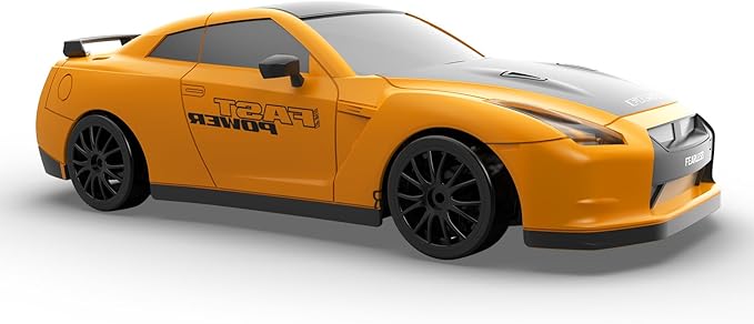 Remote Control Car RC Drift Car 2.4GHz 1:24 Scale 4WD 15KM/H High Speed Model Vehicle with LED Lights Drifting Tire Racing Sport Toy Car for Adults Boys Girls Kids Gift 2Pcs Rechargeable Batteries