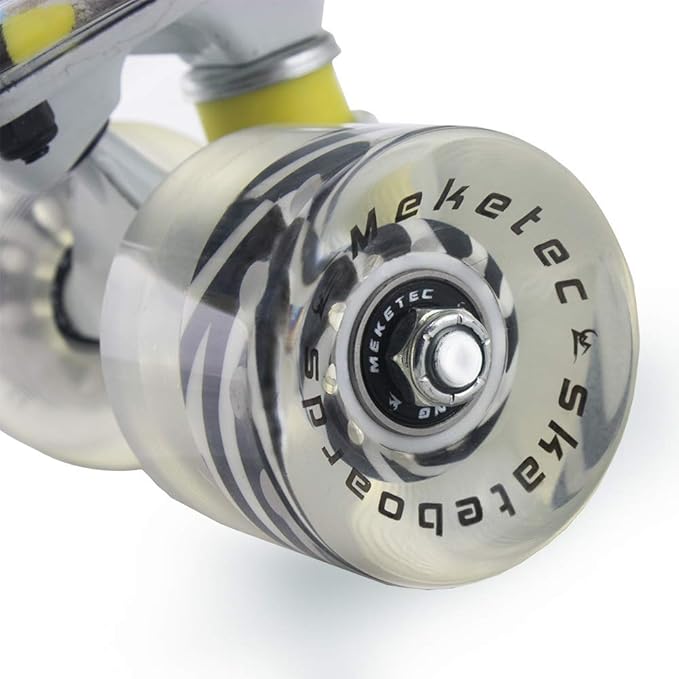 Skateboards Complete 22 Inch Mini Cruiser Retro Skateboard for Kids Boys Youths Beginners