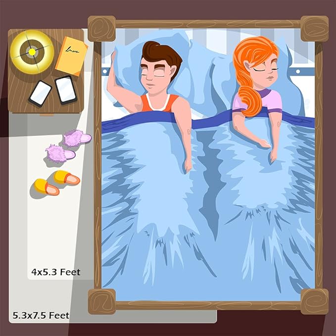 Amearea Premium Soft Fluffy Rug Modern Shag Carpet, 5' x 7', Fuzzy Plush Rugs for Living Room Bedroom Kids Room Home Decor, Nursery Non Slip Indoor Shaggy Carpets, Cream