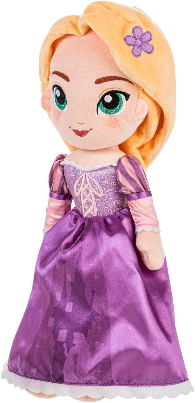 Disney Store Official Princess Plush Doll, Rapunzel from Tangled, Medium 14 Inches, Soft Plushy with Embroidered Features, Princess Toys for Girls, Disney Dolls, Stuffed Animals for Girls
