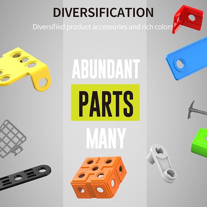 6 in 1 STEM Toys,Engineering Topic Education DIY Assembly Disassembly Toys Engineering Building Sets Building Toys for Kids Ages 4-8 Prefect Gifts