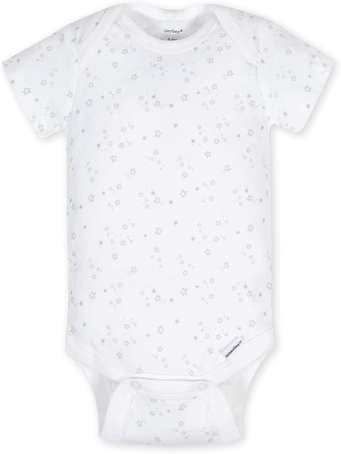 Gerber Baby Girls' 5-Pack Short Sleeve Variety Onesies Bodysuits