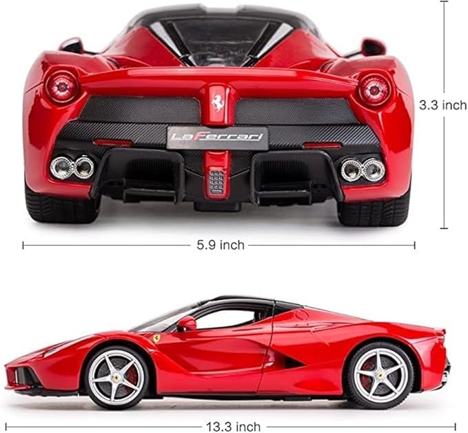 100 CLASSIC Officially Licensed RC Ferrari LaFerrari Remote Control RC Car Series 1:14 Scale Full Function Electric Sport Racing Hobby Toy Car (50100Red, 1:14)